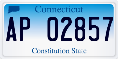 CT license plate AP02857