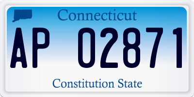 CT license plate AP02871