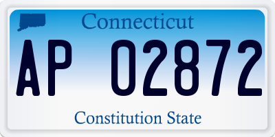 CT license plate AP02872