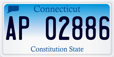 CT license plate AP02886