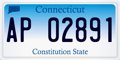 CT license plate AP02891
