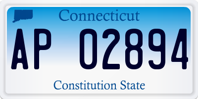 CT license plate AP02894