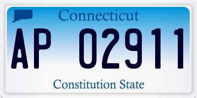 CT license plate AP02911