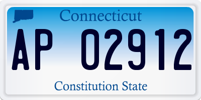 CT license plate AP02912