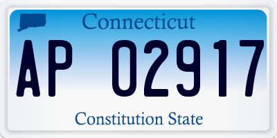 CT license plate AP02917