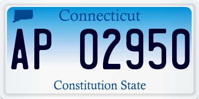 CT license plate AP02950