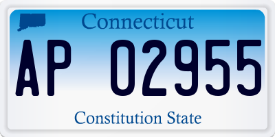 CT license plate AP02955