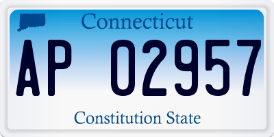 CT license plate AP02957