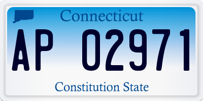 CT license plate AP02971