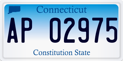 CT license plate AP02975