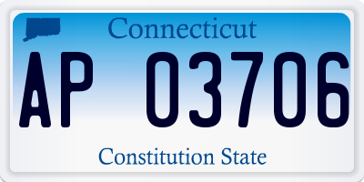 CT license plate AP03706