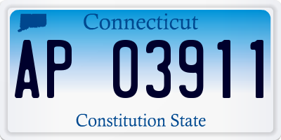 CT license plate AP03911