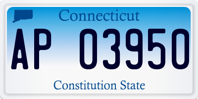 CT license plate AP03950