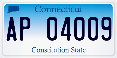 CT license plate AP04009