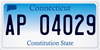 CT license plate AP04029