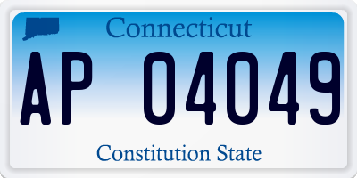 CT license plate AP04049
