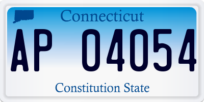 CT license plate AP04054