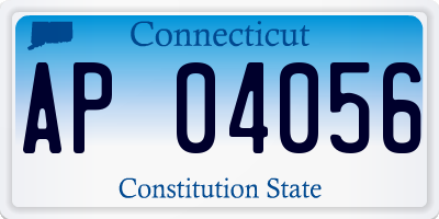 CT license plate AP04056