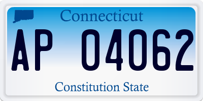 CT license plate AP04062