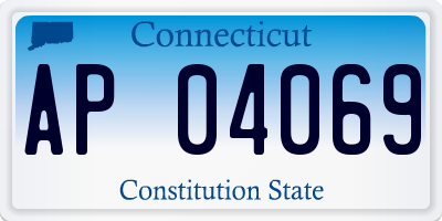 CT license plate AP04069