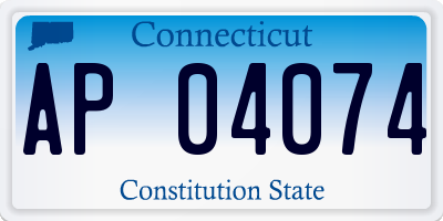 CT license plate AP04074