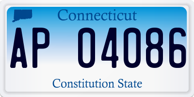 CT license plate AP04086