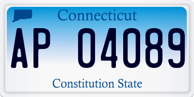 CT license plate AP04089