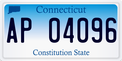 CT license plate AP04096