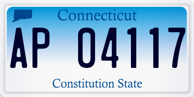 CT license plate AP04117