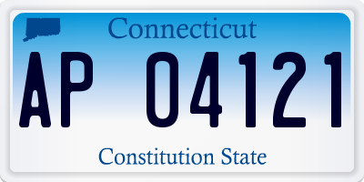 CT license plate AP04121