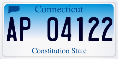 CT license plate AP04122