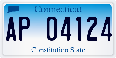 CT license plate AP04124