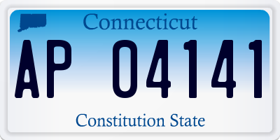 CT license plate AP04141