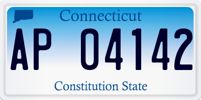 CT license plate AP04142