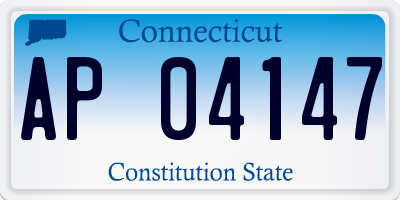 CT license plate AP04147