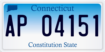 CT license plate AP04151