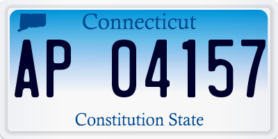 CT license plate AP04157