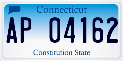 CT license plate AP04162