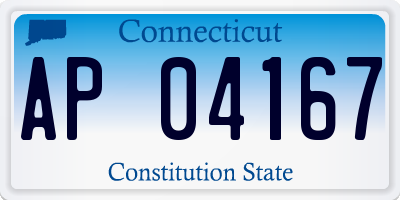 CT license plate AP04167