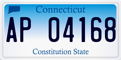 CT license plate AP04168