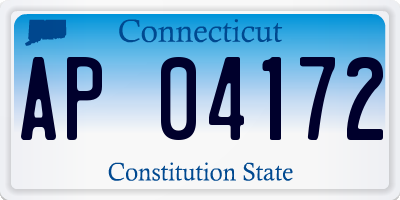 CT license plate AP04172