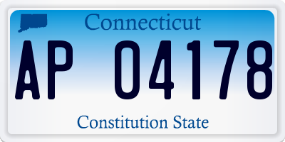 CT license plate AP04178
