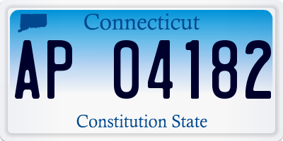 CT license plate AP04182