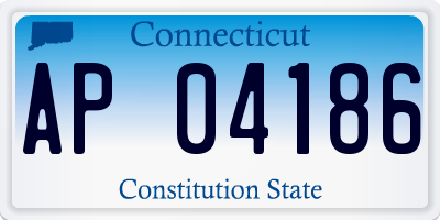 CT license plate AP04186