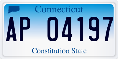 CT license plate AP04197