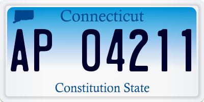 CT license plate AP04211