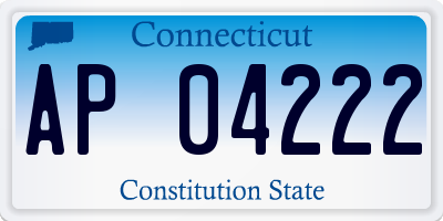 CT license plate AP04222