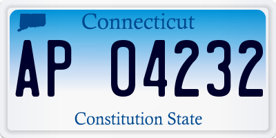 CT license plate AP04232