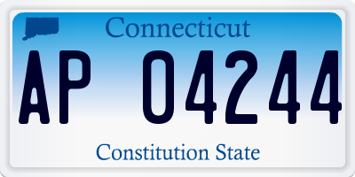 CT license plate AP04244