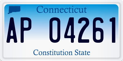 CT license plate AP04261